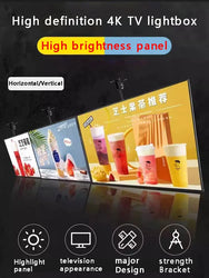 Ultra thin advertising board lightbox wall mounted milk tea shop ordering menu customization price list LED hanging