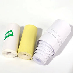 Mini Printer Paper Color Sticker 57*25mm Thermal Paper Self-adhesive Roll Papers Label Sticker For Phone Printing Picture Photo