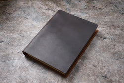First-layer Cowhide Notebook A4 Enlarged Notebook Crazy Horse Leather Binder Thickened Sketchbook Retro Notepad Gift Notebook