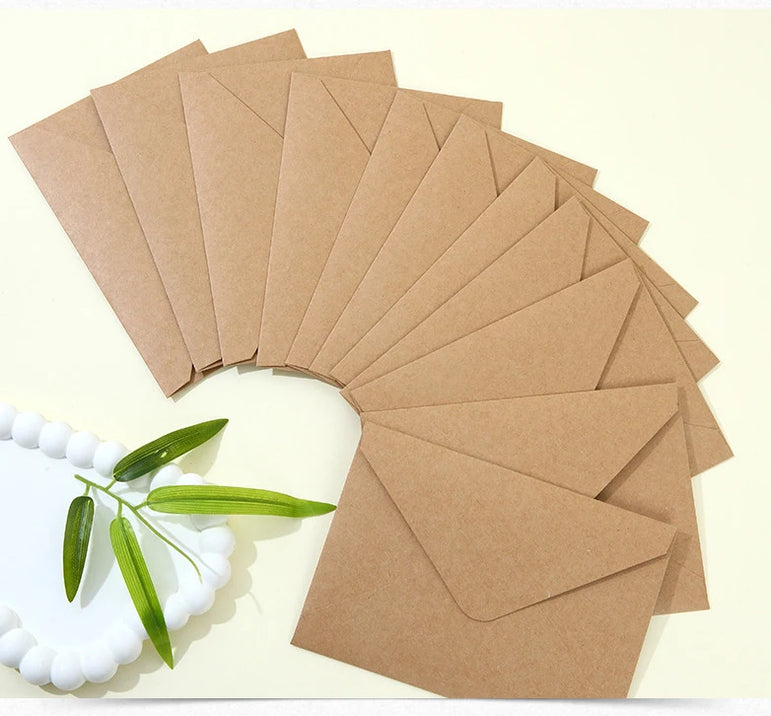 50pcs/lot Envelope 140g Kraft Paper Postcards for Wedding Invitation 19x14cm Envelopes Business Supplies Stationery Storage