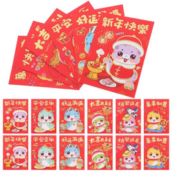 36 Pcs Cartoon Snake Envelope Paper Red Packets Chinese New Year Supply Creative Red Packet Spring Festival Present Lucky Money