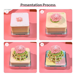 Castl Desk Calendar 2025 Tear-Away 3D Calendar Memo Pad Creative Desk Calendar DIY Notes Notepad 3D Art Calendar Paper