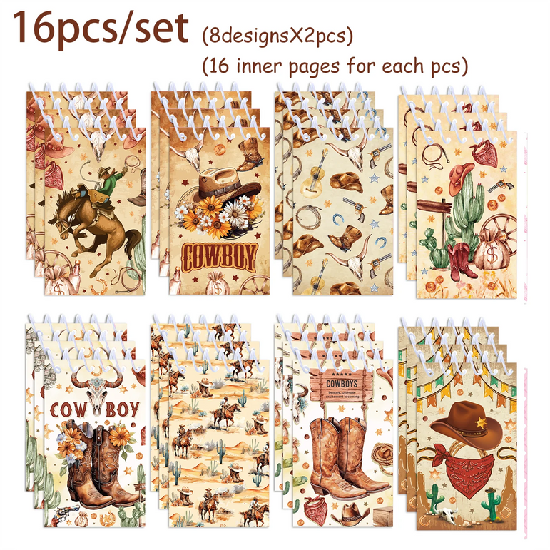 16pcs Football Mermaid Animals Mini Spiral Pocket Notebooks Memo Pad Coil Booklet Notepads For Kids Gifts Party School Diaries