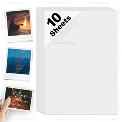 50 Sheets Glitter Cold Lminated Film Overlay Photo Paper Card DIY A4 Size Cold Laminating Sheet Waterproof Transparent Paper