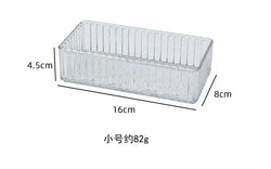 Unlimited Desk Drawer Organizers Set Plastic Bathroom Storage Makeup Organizer Clear Transparent Storage Box Bins