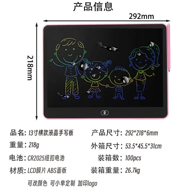 LCD Handwriting Board, Mini Portable Children's Graffiti Drawing Can Clear Handwriting Board