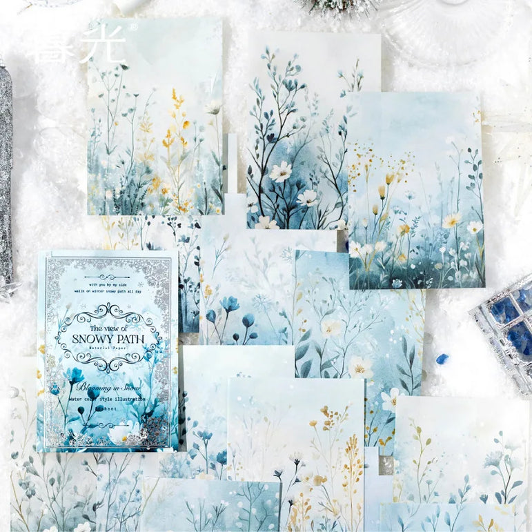 30pcs/lot Memo Pads Material Paper Field Diary Junk Journal Scrapbooking paper Cards Background Decoration stationery