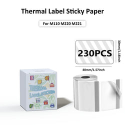 M110 Paper Compatible With M110/M120/M220/M221 Label Maker Printer Thermal paper Label Maker Paper M110 Label For Small Business