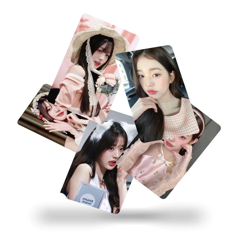 55 Pcs/Set IVE Jang Wonyoung Laser Lomo Card Korean Idol Small Cards HD Photocard Fans Collection Cards