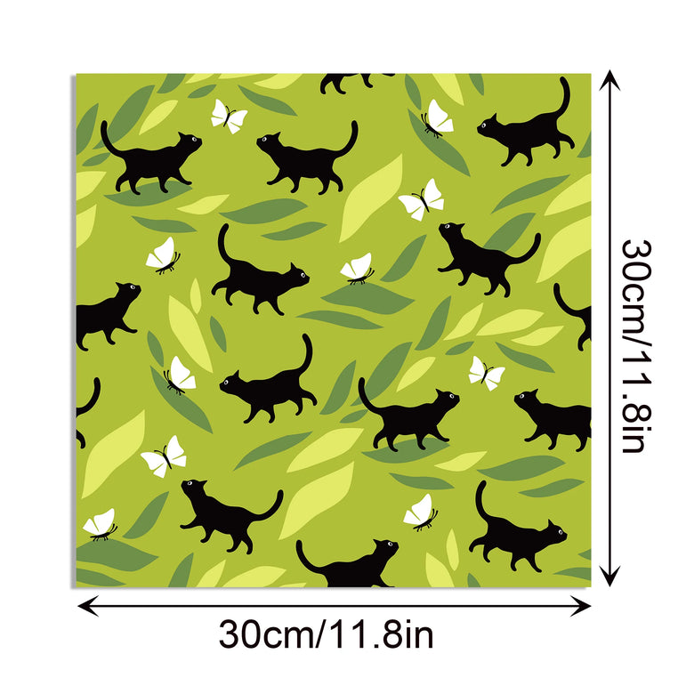24pcs 30*30cm lovely Cat Scrapbook Craft Paper DIY Craft Paper Art Background Paper Origami Card Making Photo Album Decoration