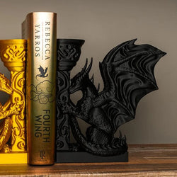 Whimsical Dragon Bookends Dragon Book End 3D Printed Animal Dragon Book Stopper A Must-Have For Fantasy Lovers Bookshelf Decor