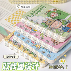 A7 Cartoon Capybara Coil Notebook Kawaii Learning Coil Book Cute Study Pocket Notepad Small Notebook School Stationery 
﻿ 
﻿