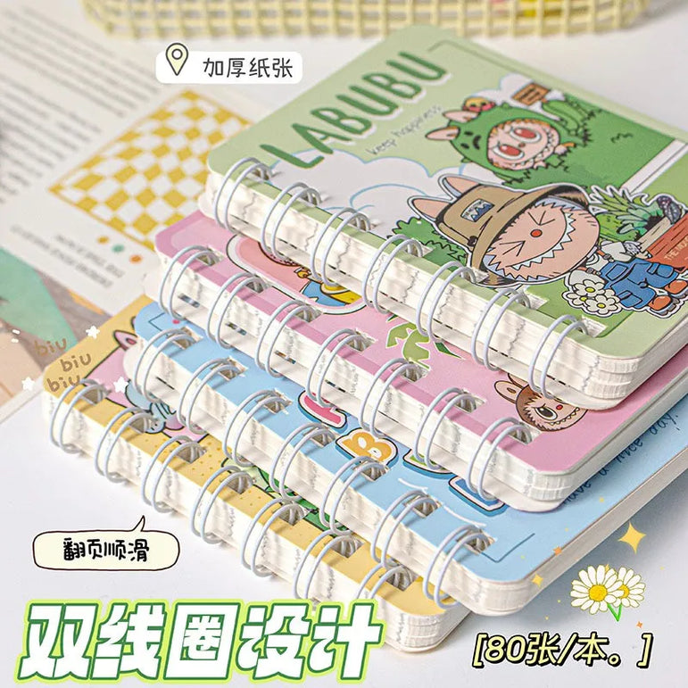 A7 Cartoon Capybara Coil Notebook Kawaii Learning Coil Book Cute Study Pocket Notepad Small Notebook School Stationery 
﻿ 
﻿