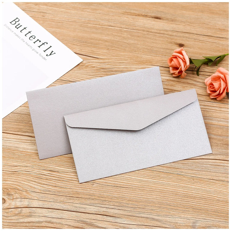 50pcs/lot 22x11cm Envelope High-grade 250g Pearlescent Paper Envelopes for Wedding Invitation Business Supplies Stationery