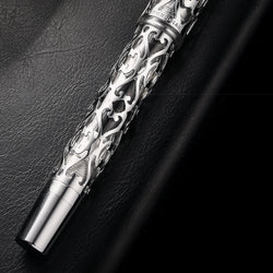 Hot Hongdian D1 Fountain Pen EF F Nib Skeleton Hollow Resin Writing ink Pens Piston filling school office supplies with tools