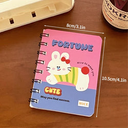 A7 Cartoon Capybara Coil Notebook Kawaii Learning Coil Book Cute Study Pocket Notepad Small Notebook School Stationery 
﻿ 
﻿