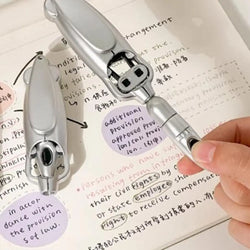 Creative Squid Shaped Folding Ballpoint Pen 0.5mm Black Gel Pen Writing Tools School Student Stationary Office Supplies