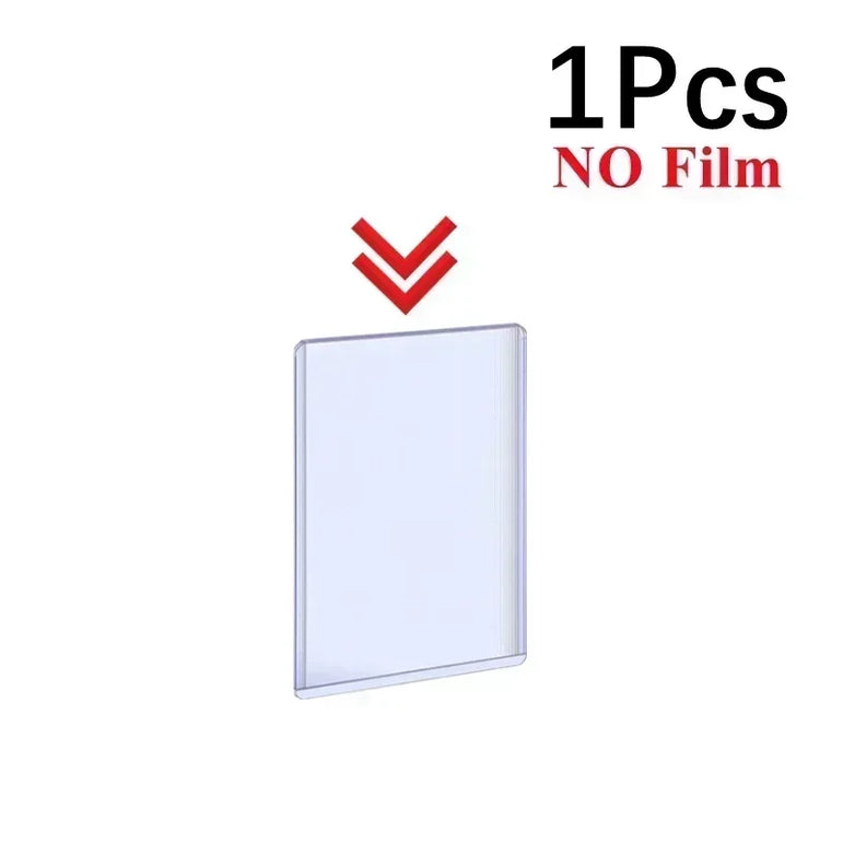 1-50PCS Transparent Korean Kpop Card Sleeve with Protective Film Clear Card Holder Idol Photo Game Card Toploaders Cover 35PT