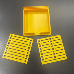 Sticky Note Dispenser  Sticky Pads Sticky note holder Versatile Desk Sticky Note Stencil Double Insert Template Storage Box