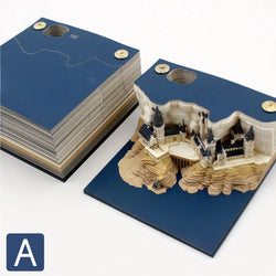 Block 3D Memo Note Cute Diy Novelty Building Castle Notes New Year Christmas Birthday Gift school office supplies Stationery