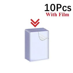 1-50PCS Transparent Korean Kpop Card Sleeve with Protective Film Clear Card Holder Idol Photo Game Card Toploaders Cover 35PT