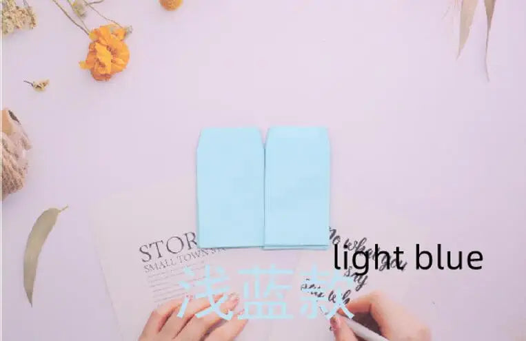 20pc Small 6x9cm Gule Stick Paper Letter Pocket Envelops for Cash Coin Mini Paper Envelopes Bag Small Business Supplies Red