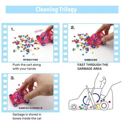 Mini car table dust cleaning trolley keyboard desktop dust cleaner Eraser Sweeper Mini Car Toys For Home Office