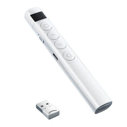 Clicker With Red Pointer 100 Days Standby Wireless Presentation Clicker Ergonomic Class Tool Presentations Supplies