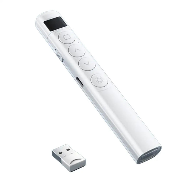 Clicker With Red Pointer 100 Days Standby Wireless Presentation Clicker Ergonomic Class Tool Presentations Supplies