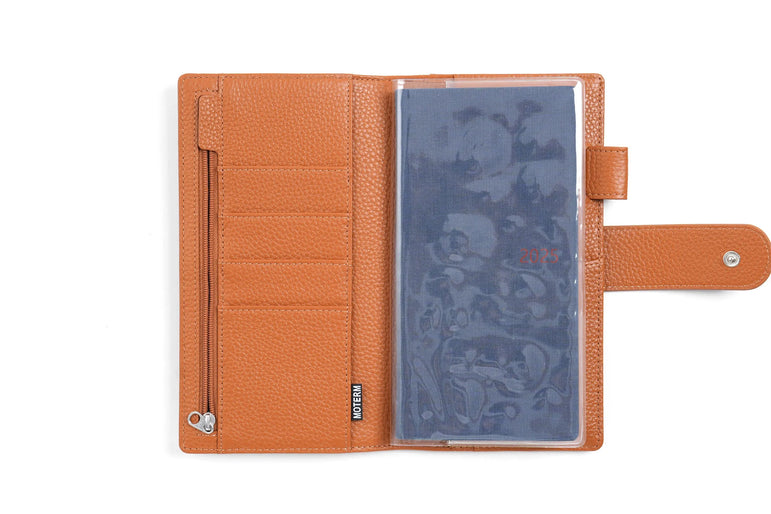 Moterm New Arrivals Weeks Elite Planner Cover for Hobonichi Weeks/ Mega Pebbled Leather Notebook without Large Pocket Organizer