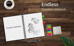 HOMESTEC A4 Reusable Erasable Notebook With Pen&Cloth Microwave Heating Waterproof Notepad Office School Smart Notebook