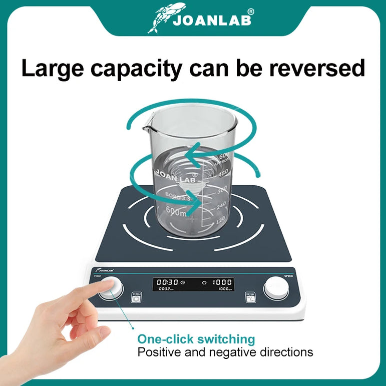JOANLAB Multiple Magnetic Stirrer Hot Plate Digital Display Laboratory Stirrer Magnetic Mixer Heating Four-station Six-Position