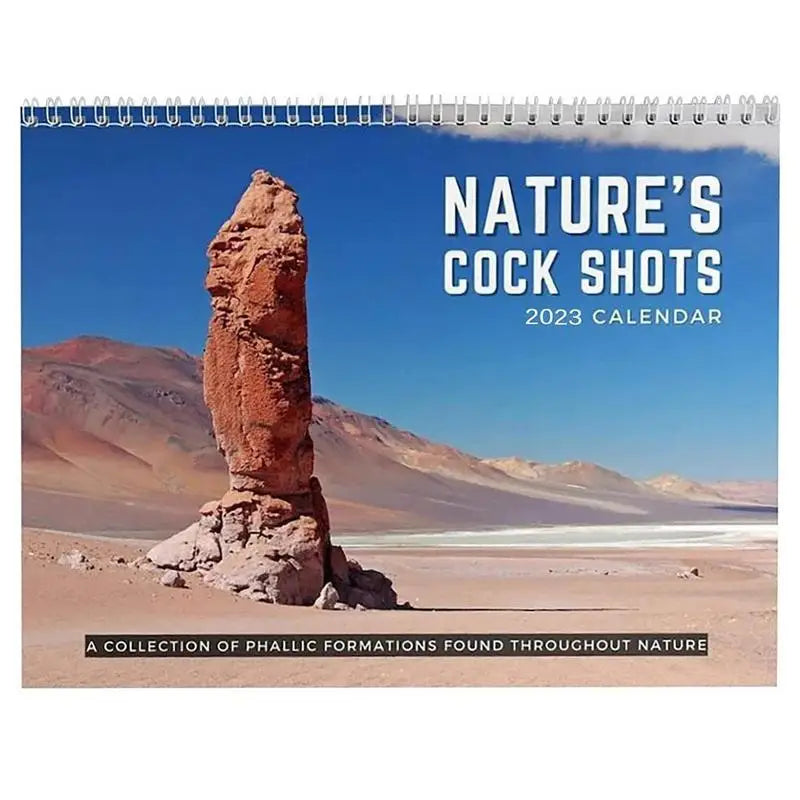 2023 Unique Nature Dick Pics Funny Nature Dicks Pics Wall Calendar Creative WhiteElephant And Secret Santa Gag Gift