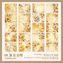 20pcs/lot Memo Pads Material Paper Renaissance Illustrated Scrolls Junk Journal diary Scrapbooking  Background Decoration Paper