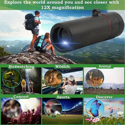 High Power Monocular Telescope 8x Perfect Gift for Photography Enthusiasts