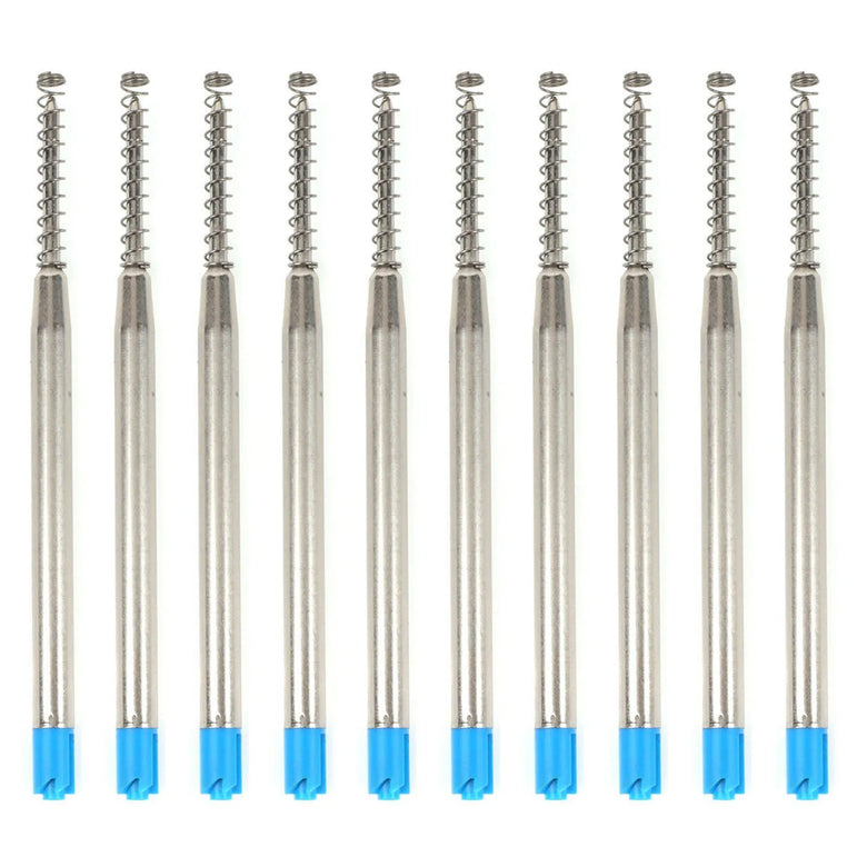 10pcs Ink Pen Point Refill Ballpoint 1mm Medium G2 Refills with Spring