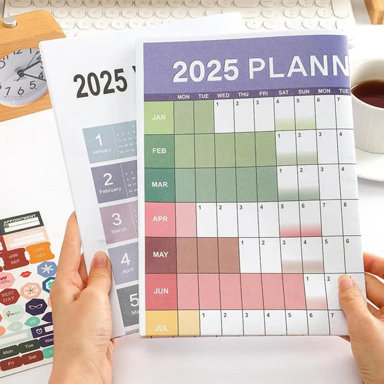2025 Yearly Wall Calendar Poster 12-Month Annual Yearly Wall Planner 2025 Wall Calendar 2025 Yearly Planner Poster Calendars Jan