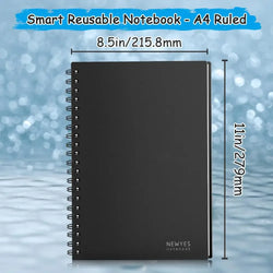 HOMESTEC A4 Reusable Erasable Notebook With Pen&Cloth Microwave Heating Waterproof Notepad Office School Smart Notebook
