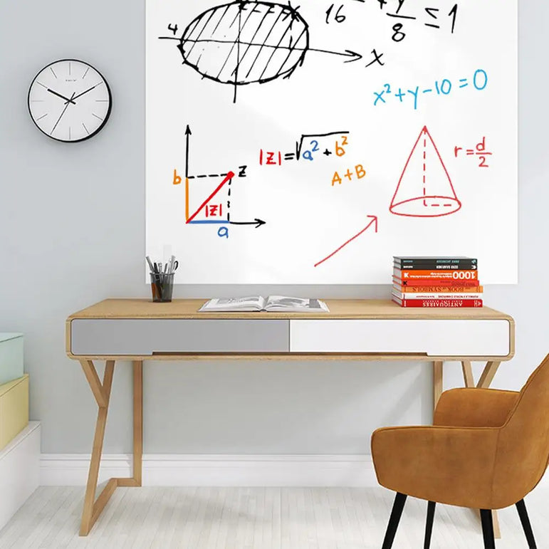 Removable Whiteboard White Blackboard PVC Sticker Chalkboard Wall Sticker Children Home Decoration