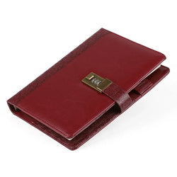 Diary A5 Notebook with Lock Journal Binder Notepad Ring Bullet Note Book Office Agenda Planner Spiral Retro Stationery Organizer