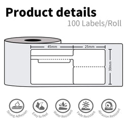Self-Adhesive Jewelry Price Label Paper for Phomemo M110 Label Maker 70x30mm Thermal Paper Use with M110 M221 M200 M220 Printer