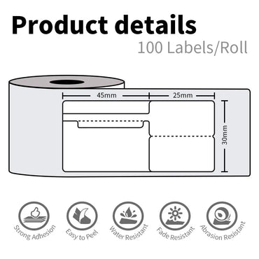 Self-Adhesive Jewelry Price Label Paper for Phomemo M110 Label Maker 70x30mm Thermal Paper Use with M110 M221 M200 M220 Printer