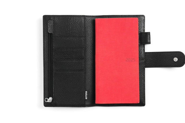 Moterm New Arrivals Weeks Elite Planner Cover for Hobonichi Weeks/ Mega Pebbled Leather Notebook without Large Pocket Organizer