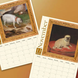 Calendar 2025 Calendar Weird Renaissance Dogs 2025 Retrowall Calendar Medieval Anti-Tear Dogs Wall Calendar
