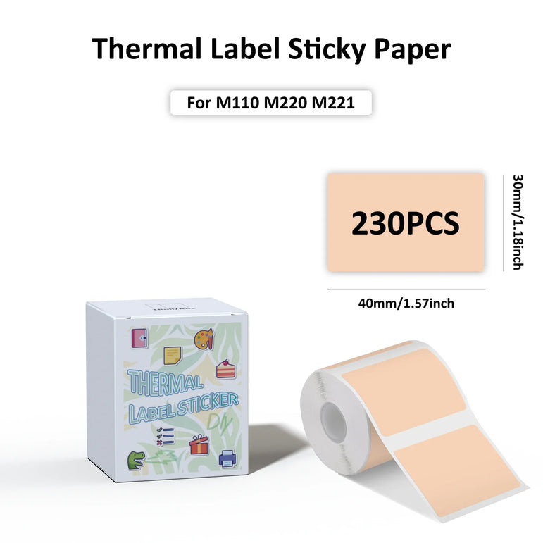 M110 Paper Compatible With M110/M120/M220/M221 Label Maker Printer Thermal paper Label Maker Paper M110 Label For Small Business