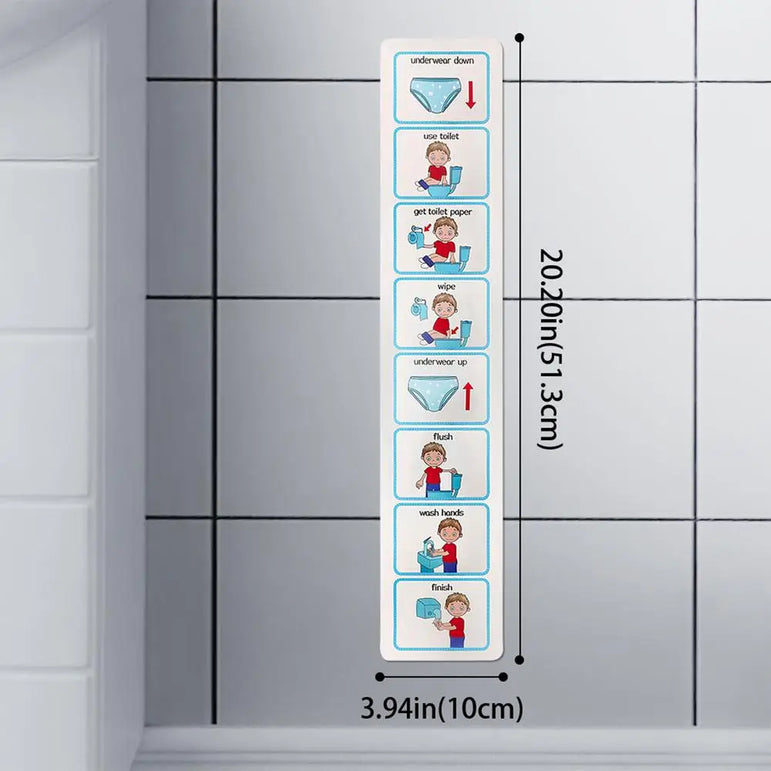 Potty Training Visual Schedule Toilet Chart Schedule Sticker Cards For Visual Aid Special Ed Speech Delay Non Verbal Children