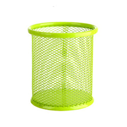1Pcs Pencil Holder Office Desk Metal Mesh Square Round Pen Pot Cup Case Container Organiser Durable Pencil Case