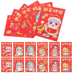 36 Pcs Cartoon Snake Envelope Paper Red Packets Chinese New Year Supply Creative Red Packet Spring Festival Present Lucky Money