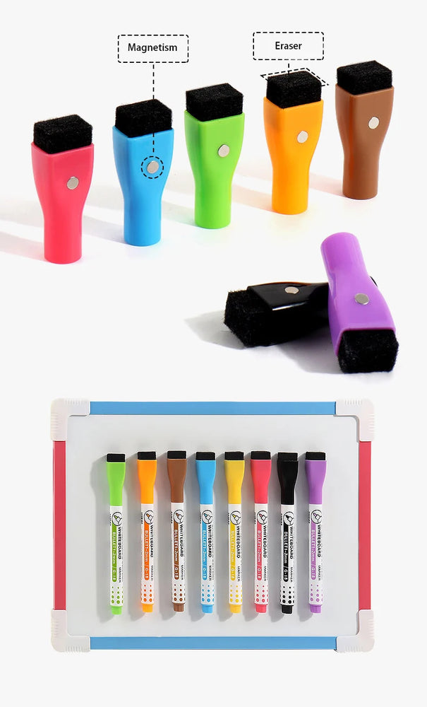 A5 Size Magnetic Whiteboard Pens Fridge Dry Erase White Board Refrigerator Magnet Note Home Soft Flexible Remind Message Boards