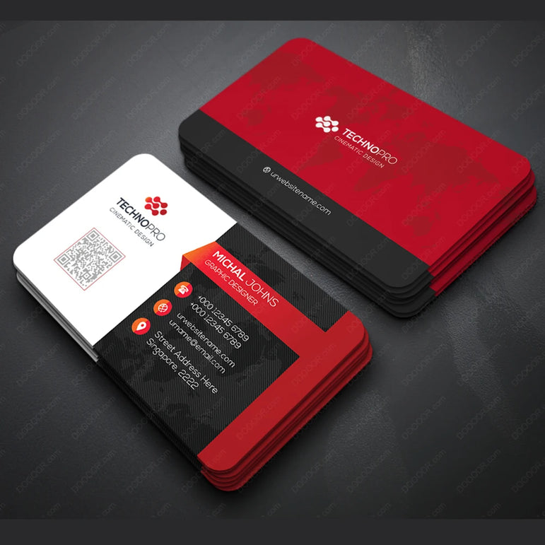 500pcs free design, customized 300gms logo printing business card, double-sided and full color printing, round